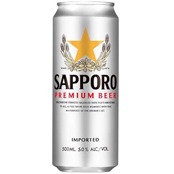 Sapporo Beer Can 500ml