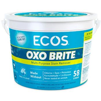 Earth Friendly (ECOS) - Laundry, OxoBrite Multi Purpose Stain Remover Free & Clear Powder (57oz)