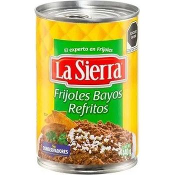 La Sierra Media Caja Frijol Bayo Refrito 440g