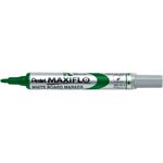Pentel Maxiflo White Board Marker Slim Bullet Tip Green 1.1mm