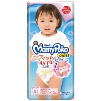 MamyPoko Airfit Baby Diaper Pants Girl XL 38pcs