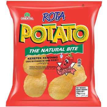 Oriental Rota Hot And Spicy Potato Chips 70g