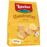 Loacker Quadratini Cheese Wafer Cookies Pouch 220g