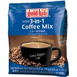 Gold Kili 3 in 1 Coffee Mix Less Sugar 25pcs 18g