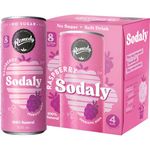 Remedy Sodaly Raspberry Flavour Pack 4 250ml
