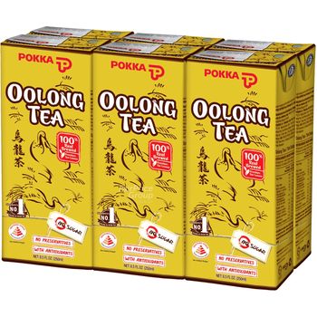 Pokka Oolong Tea No Sugar Added 6 x 250ml