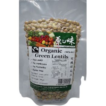 Taste Original Organic Green Lentils Whole 250g