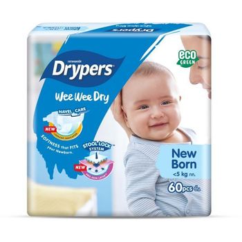Drypers Wee Wee Dry Diapers Tape Newborn