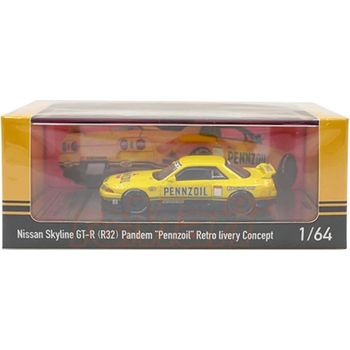 Inno Models Nissan Skyline GT-R R32 Pandem Pennzoil Retro Livery Concept Diecast Car