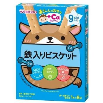 Wakodo Baby Snacks Ca Calcium Iron Biscuits 92g