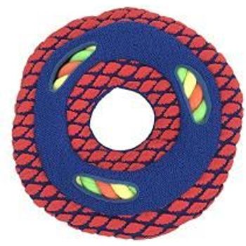 Kong Sneakerz Sport Disc Wrope Dog Toy Redblue