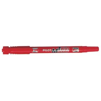 Pilot Twin Permanent Marker Scatm Red