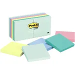 3M Post-it Notes 654-AST 3" X 3" Marseille Collection 12 Pads/Pack