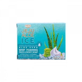 Fresh Skinlab Jeju Aloe Ice Whip Foaming Face and Body Soap 100g