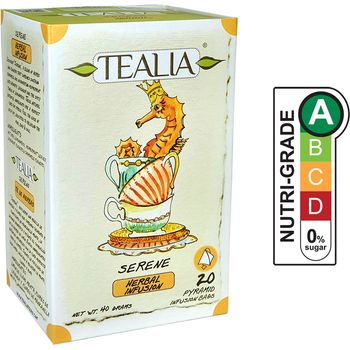 Tealia Serene Tea (Pyramid Infusion Bags) 40gm