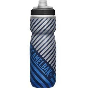 Camelbak Podium Chill Insulated Bike Water Bottle Easy Squeeze Bottle Fits Most Bike Cages 21oz Navy Stripe