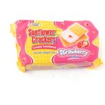Croley Foods Sunflower Crackers Cream Sandwich Strawberry Flavor 190g
