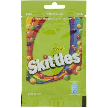 Skittles Sour Fruit Flavour Chew Candy 40g