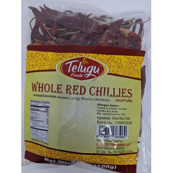 Telugu Red Chilli Whole 100g
