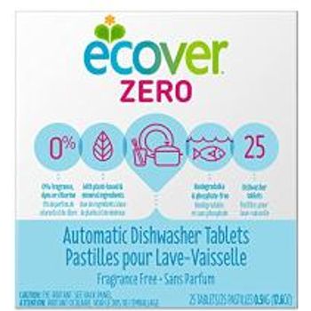 Ecover Automatic Dishwasher Soap Tablets Zero fragrance-free 25 Count