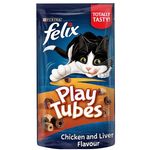 Purina Felix Play Tubes Tuna And Crab Cat Treats 50g