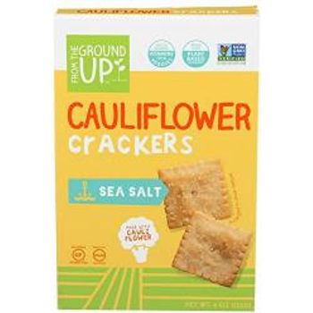 From The Ground Up Cauliflower Crackers Sea Salt 4 Ounce