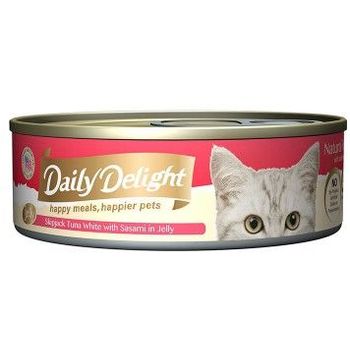 Daily Delight Jelly Skipjack Tuna with Sasami Can Cat Food 80g x 48