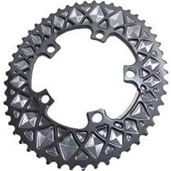 absoluteBLACK Chainring Premium Oval 110/5BCD 2x 52T Gray