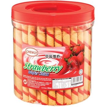 Chewly Strawberry Wafer Stick 480g
