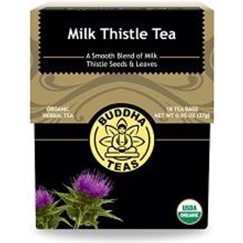 Buddha Teas Organic Milk Thistle Tea Kosher Caffeine gmo-free 18 Bleach Tea Bags