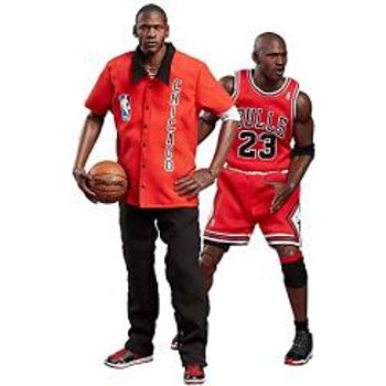 Enterbay 1 6 Real Masterpiece NBA Collection : Michael Jordan Action Figure- Away Final Limited Edition Set of 2 figures