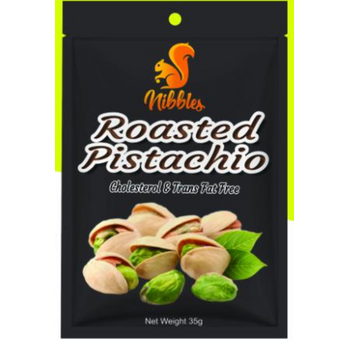 Nibbles Premium Roasted Pistachio Nuts 35g