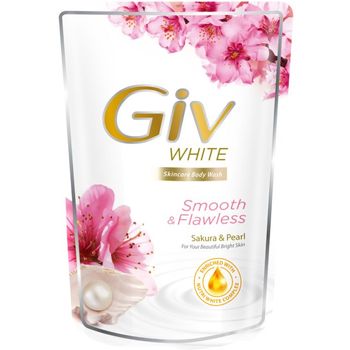 Giv White Skin Care Bodywash Flawless White Sakura And Pearl 400ml
