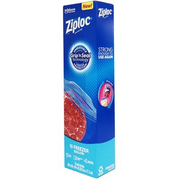 Ziploc Freezer Gallon EOT 15pcs