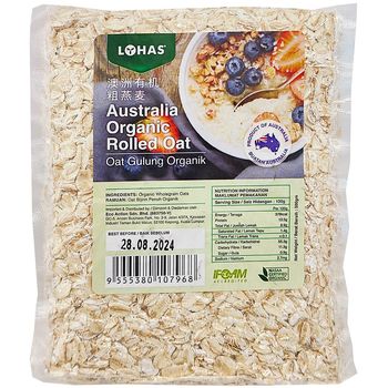 Lohas Australia Organic Rolled Oat 500g