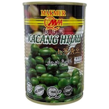 Makmur Processed Peas Wanmao Premium Green Beans 425g