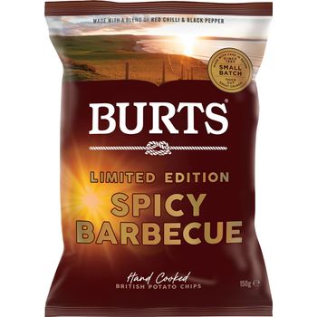 Burts Snacks Potato Chips Spicy Barbecue 150g