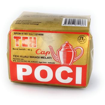 Teh Cap Poci Mas Poci Gold Green Tea Jasmine Loose 40g