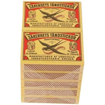Satvik Sakerhets Tandstickor Wood Safety Match Sticks Box 10s