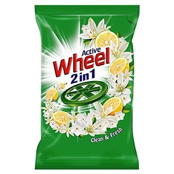 Wheel Green Lemon And Jasmine Detergent Powder 1kg