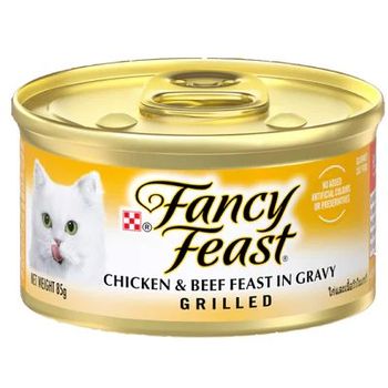 Purina Fancy Feast Grilled Chicken And Beef Feast in Gravy 85g