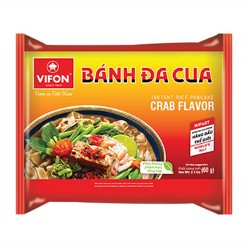 Vifon - Banh Da Cua Rice Noodles Crab Flavor 60g
