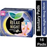 Laurier Relax Night Gathers Pads With Wings 35cm