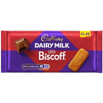 Cadbury Dairy Milk with Lotus Biscoff Chocolate Bar 95g
