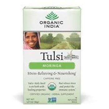 Organic India Tulsi Tea Organic Moringa Tea Bags 18 Count