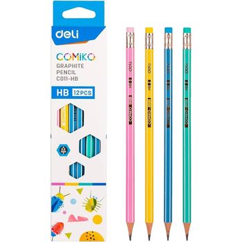 Deli 2B Wooden Pencil 12 Sticks