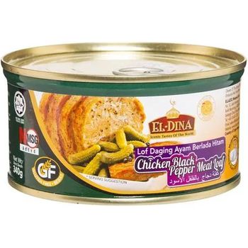 El-Dina Meat Loaf Black Pepper Chicken 340g