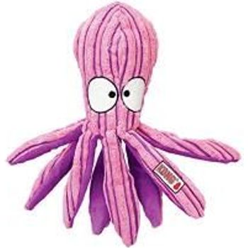 Kong Cuteseas Octopus Corduroy Plush Dog Toy For Medium Dogs