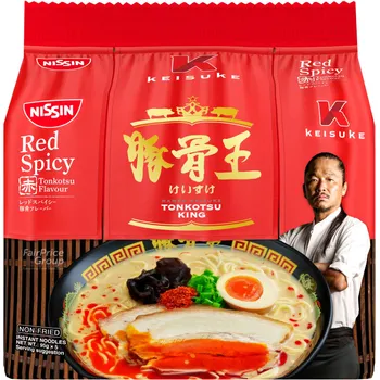 Nissin Keisuke Tonkotsu Instant Ramen Red Spicy