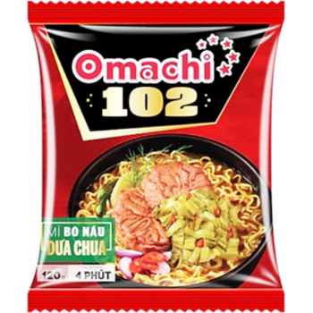 Omachi Mi Bo Nau Dua Chua Noodles Beef with Pickles Flavor 120g